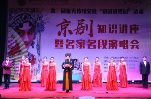打：宋曉華、楊學(xué)功老師表演傳統(tǒng)京劇《楊門女將》片段